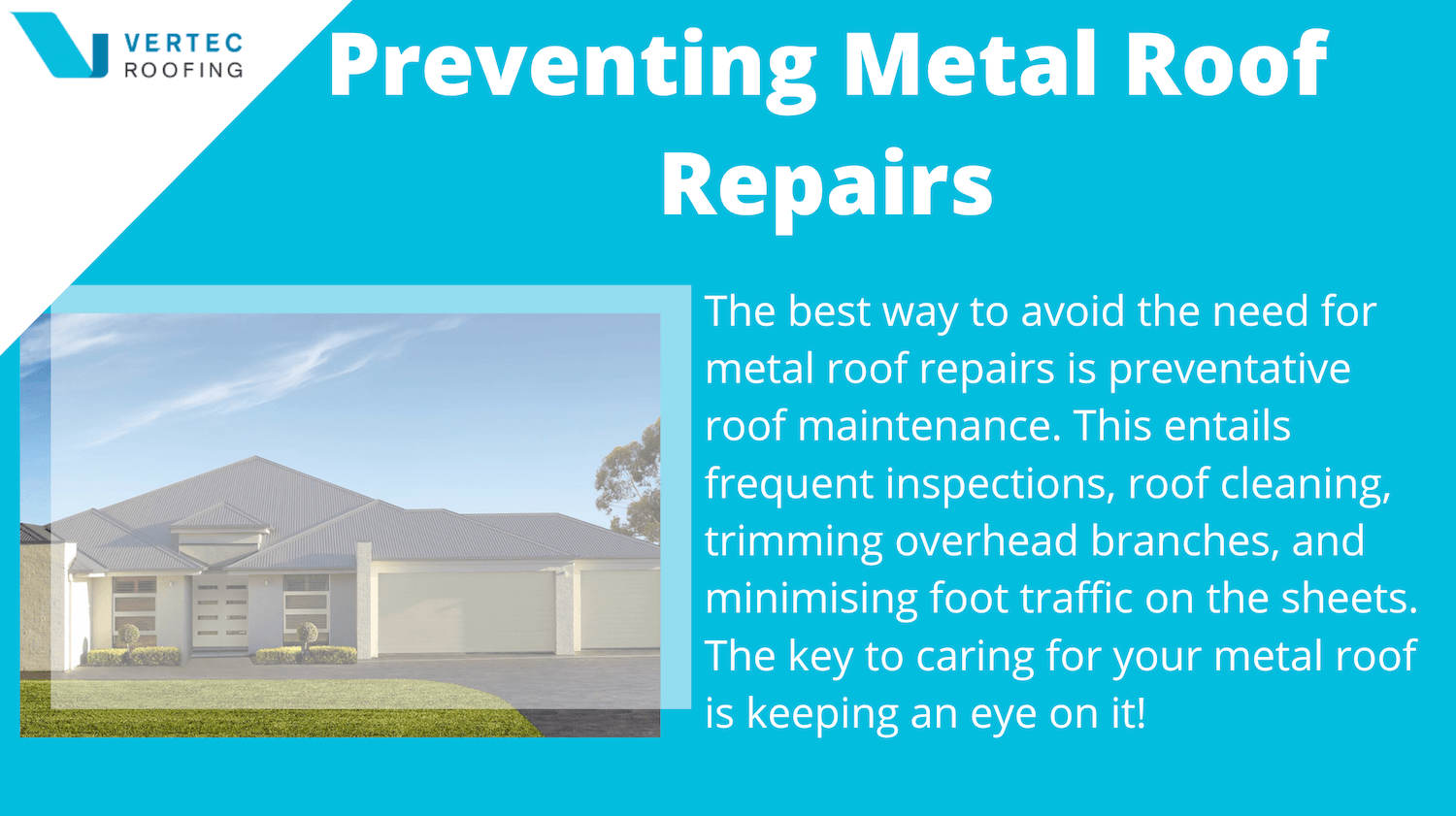 how to prevent metal roof repairs
