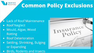 common roofing insurance policy exclusions