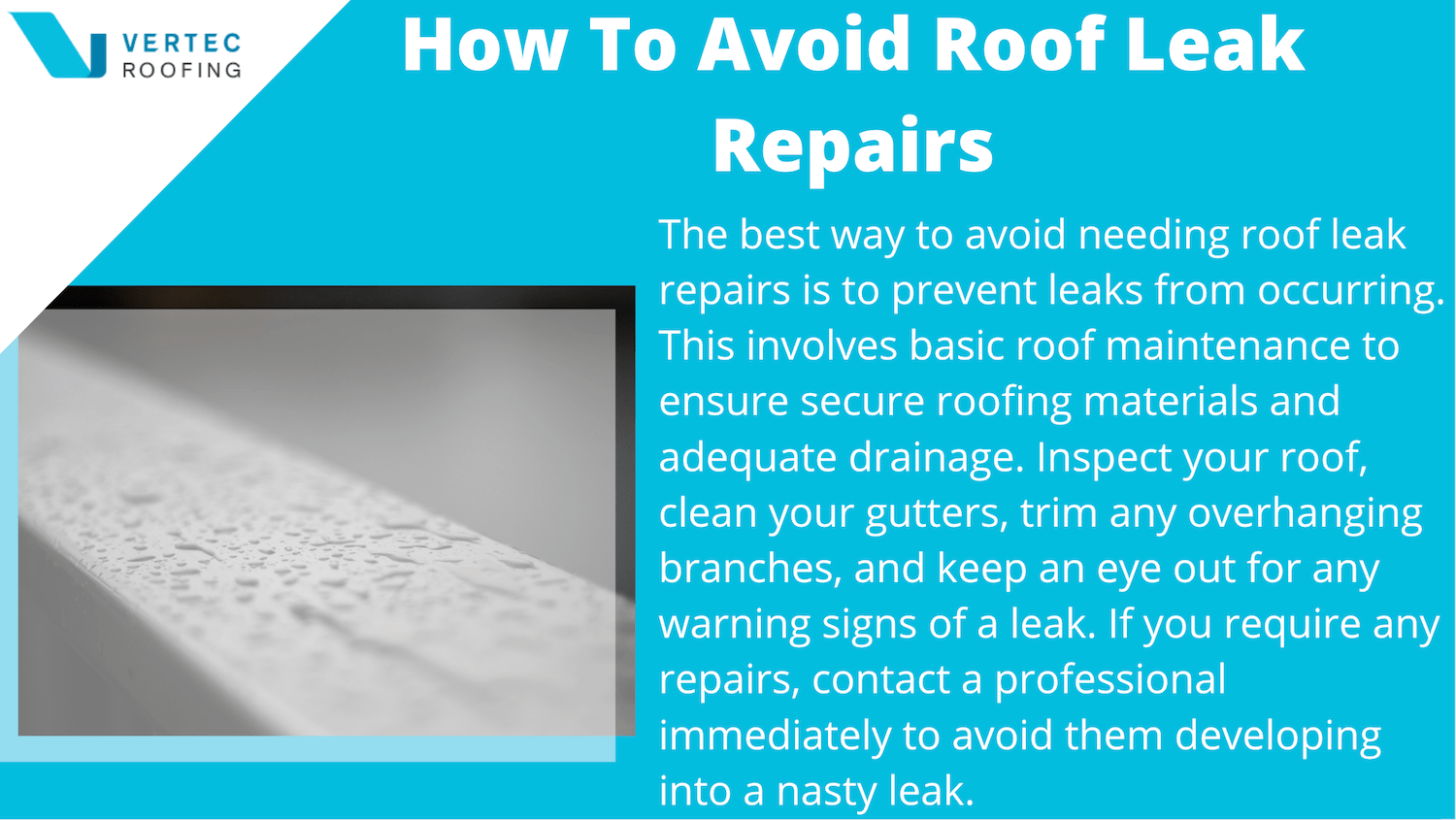 how to avoid roof leak repairs