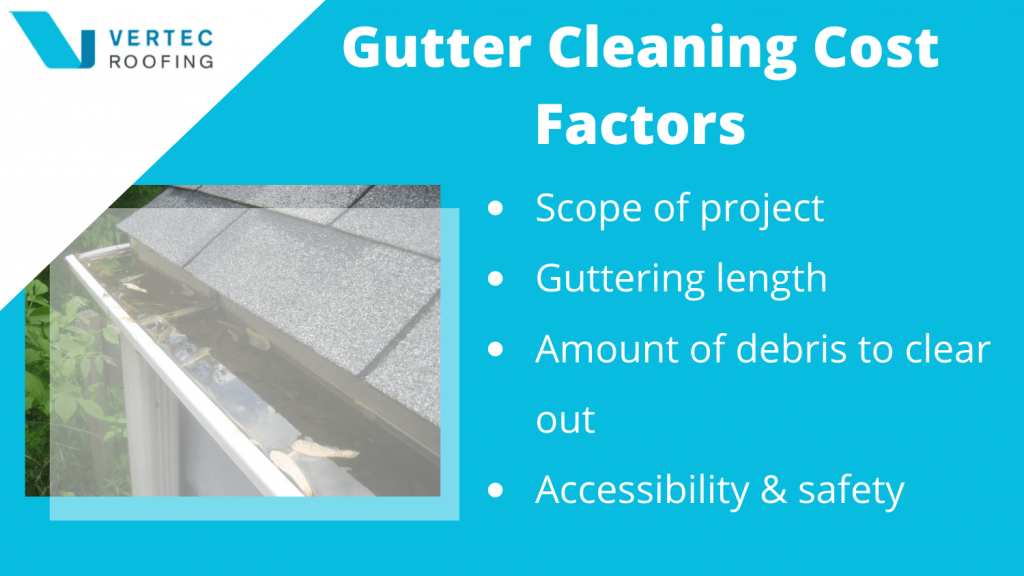 factors that influence the cost of gutter cleaning