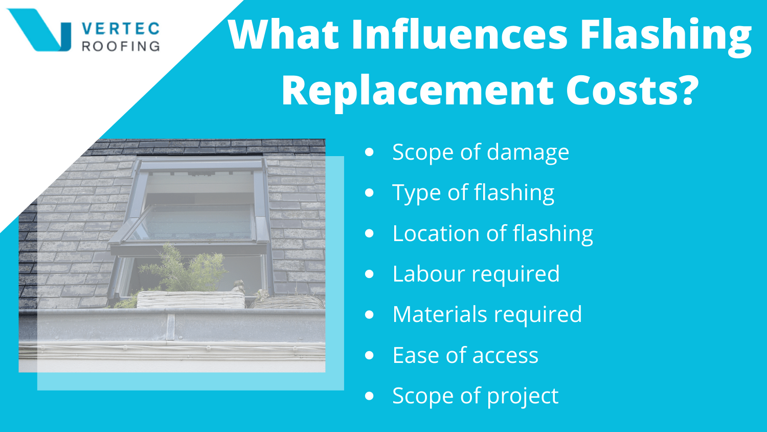 factors that impact the cost of roof flashing replacement