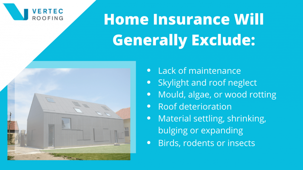 Things that home insurance excludes