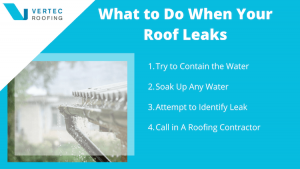 how to stop a leaking roof during heavy rains infographic