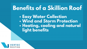 benefits of a skillion roof infographic