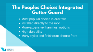 Integrated Gutter Guard Infographic