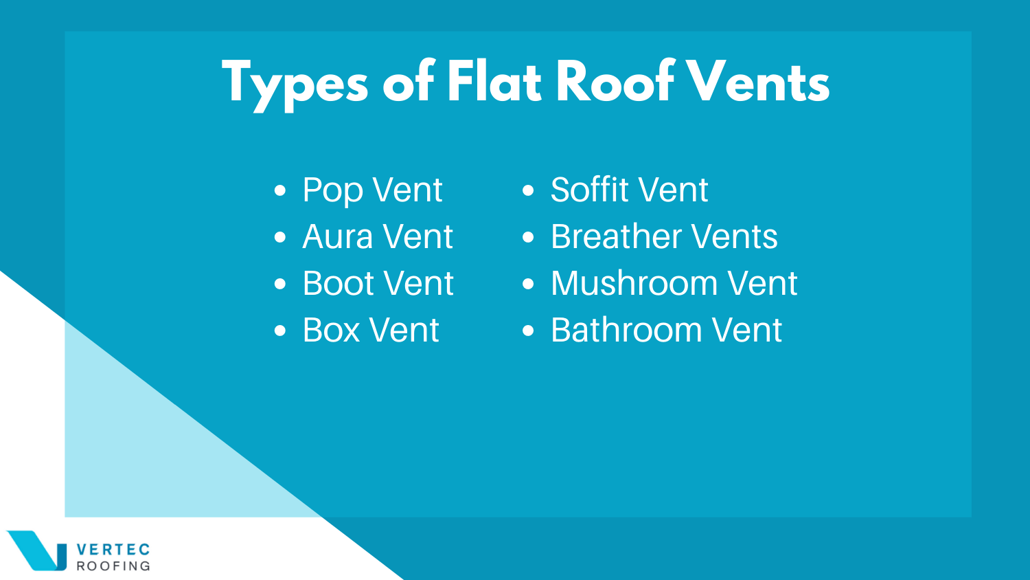 flat roof venting options inforgraphic