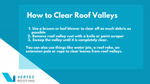 how to clear your roof valleys from leaves