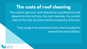 The costs of roof cleaning Infographic