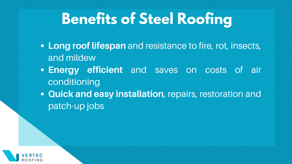 Benefits of Steel Roofing Infographic