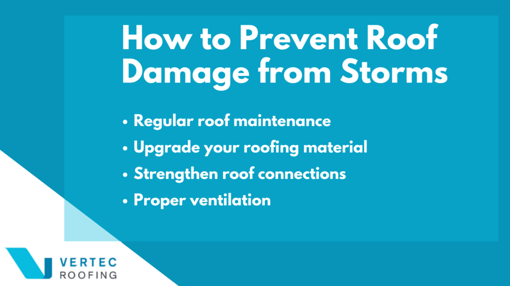how to prevent roof damage from storms and wind